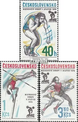 Produktbild von Briefmarken Tschechoslowakei 1978 Mi 2437-2439 (kompl.Ausg.) postfrisch Leichtathletik
