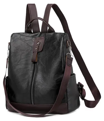 Produktbild von Damen Rucksack aus Kunstleder mit Anti-Diebstahl Design
