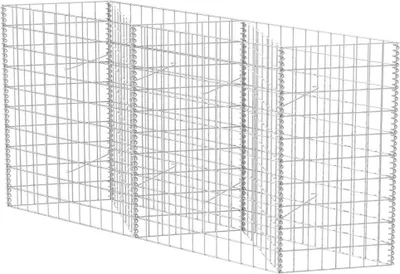 Zdjęcie produktu dla Kosz gabionowy, galwanizowana stal, 120x30x100 cm
