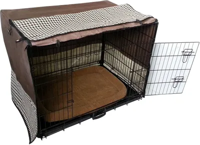 Produktbild von MyPets® Komplettset SAFE Schoko Größe XL Hundegitterbox Hundetransportbox Hundekäfig Hund Box