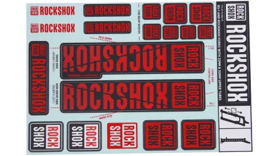 Produktbild von RockShox Dekor Set Rockshox 30/32 Mm Rot 2018+