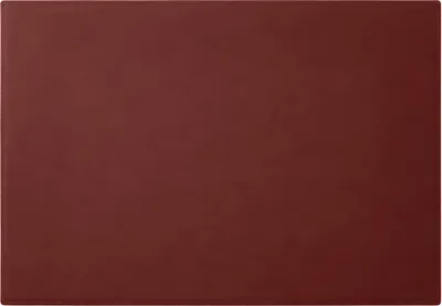 Produktbild von Schreibtischunterlage Leder Bordeaux Rot cm 65x45 - Eckige Ecken - Handwerkliche Nähte - Hergestellt in Italien