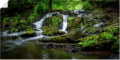 Produktbild von ARTland Poster Wasserfall Panorama Größe: 60x30 cm