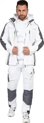 Produktbild von Leibwächter Sommer-Softshelljacke Herren FLEXS Gr. M weiß/grau
