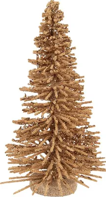 Zdjęcie produktu dla Clayre & Eef Dekoracja świąteczna Figurka Choinka Ø 14x25 cm Drewno beżowe