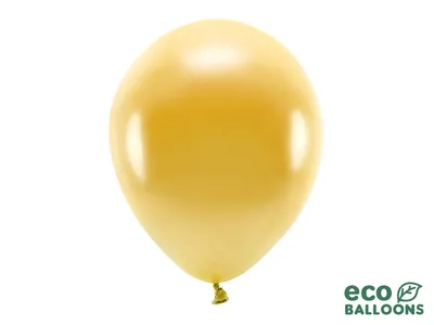 Produktbild von Öko-Luftballons 30cm metallic, gold (1 Packung / 100 Stück)