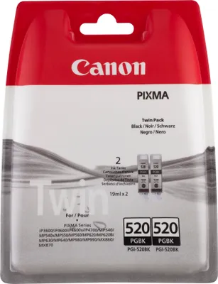 Produktbild von Canon PGI-520 BK Twin Pack schwarz