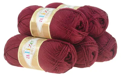 5 x 100g Strickgarn ALIZE DIVA - Häkelgarn Wolle Sommer Stricken Häkeln