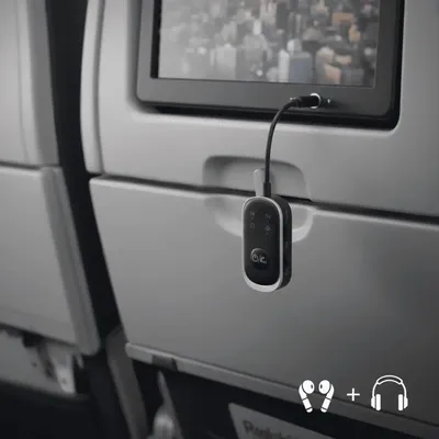 Image de Scapade AirPro Émetteur Bluetooth – Supporte Modes TX et RX – Capacité de Couplage Double – Portée sans Fil 10 Mètres - Noir