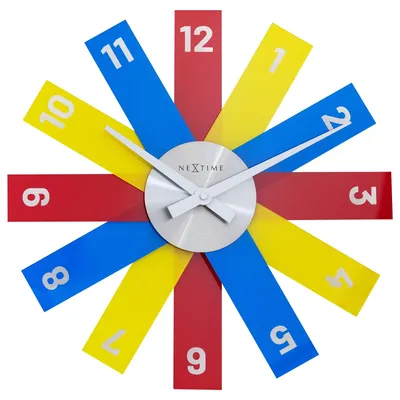 Obrázok produktu pre NeXtime - 3285DI - Nástenné hodiny - 40 cm - viacfarebné - plexi