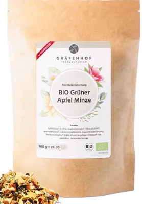 Produktbild von Gräfenhof Grüner Apfel Minze Tee - Früchtetee