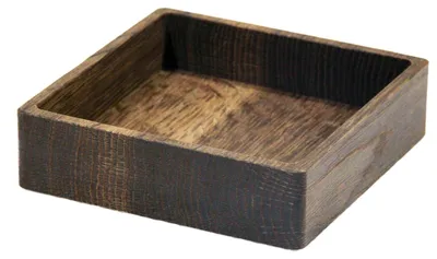 Produktbild von LindDNA Wood Box Square S Eiche geräuchert Holzschale 11 x 11 x 3 cm