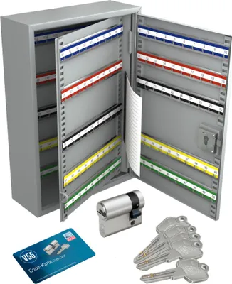 Produktbild von BASI - Schlüsselschrank mit Halbzylinder - 150 Haken - V2171-0150