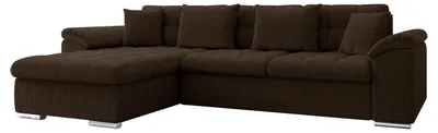 Produktbild von MIRJAN24 Ecksofa Diana Cord mit Bettkasten und Schlaffunktion, Elegante Couch, Polsterecke Sofa (Farbe: Poso 06, Seite: Links)
