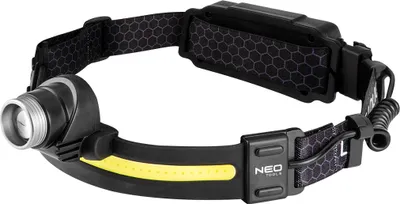 Obrázek produktu pro NEO TOOLS čelovka LED dobíjecí, světelný senzor čelovky, IPX4 137g červené zadní světlo Lehké čelovky