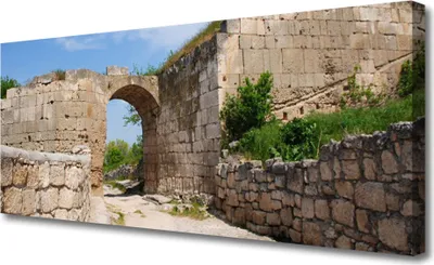 Produktbild von Tulup Leinwand-Bilder 125x50 Wandbild Canvas Kunstdruck Ruine Architektur