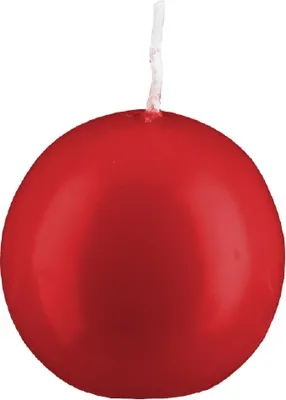Produktbild von Kugelkerzen Weihnachtsrot/Erdbeere, Ø 10 cm, 4 Stück, deutsche Markenkerzen in RAL Kerzen Güte Qualität