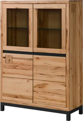 Produktbild von MASSIVMOEBEL24.DE Vitrine Kernbuche 103x40x148 natur geölt VILLANDERS #102