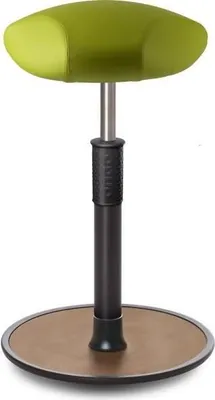 Produktbild von Sitz- Stehhocker Free Tall Triangel skai Kunstleder Hellgrün schwarz /Natur.