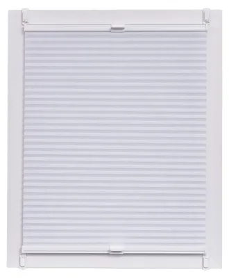 Plisségardine Honigwabe, Klemmfix, weiß, 140x150 cm, verdunkelnd