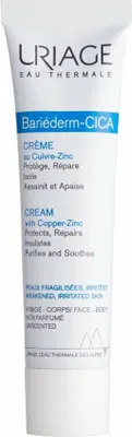 Obrázek produktu pro Uriage - Reparan krm s obsahem mdi a zinku Bariderm Cica ( Repair ing Cica-Cream With Cu-Zn) 40ml