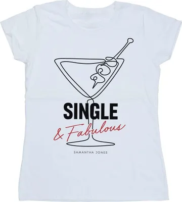 Produktbild von And The City - "Single And Fabulous" T-Shirt für Damen BI43623 (XXL) (Weiß)