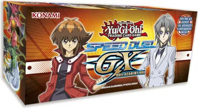 A product box for the Yu-Gi-Oh! Speed Duel GX: Duel Academy Box.