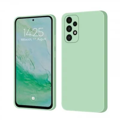 Produktbild von Liquid Silikon Hülle für Samsung Galaxy A53 5G - Farbe: Türkis - Modellkompatibilität: Für Samsung Galaxy A53 5G - Displayglas: Ohne 9H Displayglas