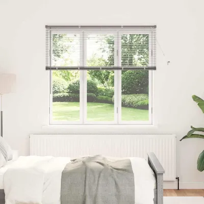 Zdjęcie produktu dla Żaluzje weneckie Srebrny 130 x 140 cm Aluminium