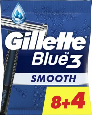 Zdjęcie produktu dla Gillette Blue III jednorazowa maszynka do golenia 12 sztuk - 1 szt
