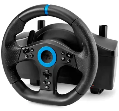 Produktbild von Spirit of Gamer SOG-RWP5, Lenkrad + Pedale, PlayStation 5, PlayStation 4, Nintendo Switch 2, Xbox Series S, Xbox Series X, Xbox One, PC, Digital, 270°, Kabelgebunden, USB