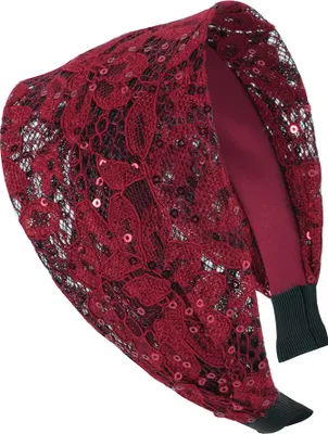 Produktbild von axy Breiter Haarreif mit Pailletten Damen Vintage Haarreifen Haarschmuck Wunderschön HR14A