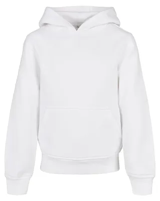 Immagine prodotto di Build Your Brand - Felpa con cappuccio "Basic" per bambini, Cotonelogico TN2983 (140) (Bianco)