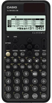 Obrázok produktu pre Casio fx-991DE CW, Vrecko, Vedecká kalkulačka, 12 číslica/číslic, Batérie, Čierna