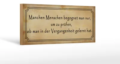 Produktbild von Holzschild Spruch 27x10cm manche Menschen begegnet man nur