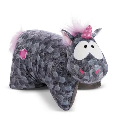 Produktbild von NICI Theodor and Friends Kuscheltierkissen Einhorn Diamond Dust, Kuscheltier Kissen, Kuschelkissen, 40 x 30 cm, 47654