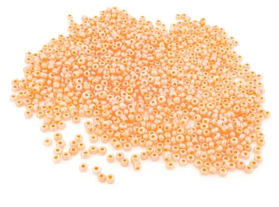 Produktbild von Vintageparts Rocailles Perlen Pfirsich 3mm 40g Bastelperlen DIY