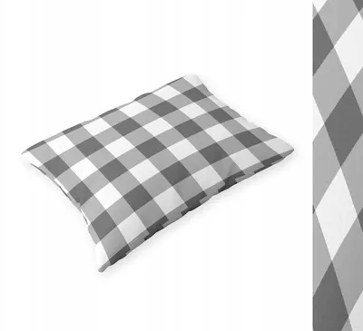 Produktbild von Posciel-Hurt Kissenbezug 40x60cm Grau kariert 100% Baumwolle