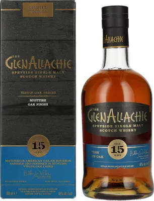 Produktbild von The GlenAllachie 15 Years Old SCOTTISH VIRGIN OAK 48% Vol. 0,7l in Geschenkbox