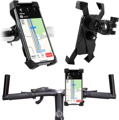 Produktbild von Fahrrad Halterung für Xiaomi 17 17T 15 15T 15C 14T 14c 14 13 13T 13c A3 A4 A5 Redmi Note Pro Ultra 4 Ecken Handyhalterung Lenker Halter 360° drehbar