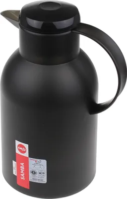 Zdjęcie produktu dla EMSA SAMBA N40119, Dzbanek, 1,5 l, Czarny, Szkło, Plastik, Polipropylen (PP), 12 h