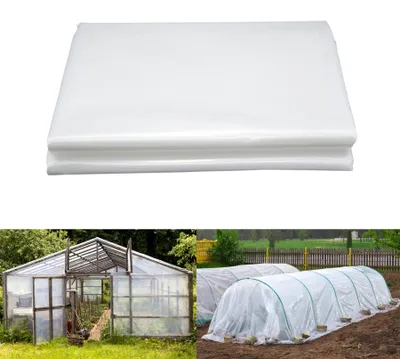 Zdjęcie produktu dla Przezroczysta folia PE, 3 x 10 metrów, do upraw w grządkach ogrodowych