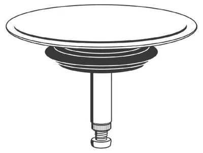 Produktbild von GROHE Stopfen 06625, nickel gebürstet