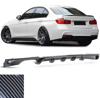 Immagine prodotto di Diffusore posteriore in fibra di carbonio, modello OPTIK, per BMW Serie 3 F30 F31 dal 2011 al 2019, compatibile con il pacchetto M