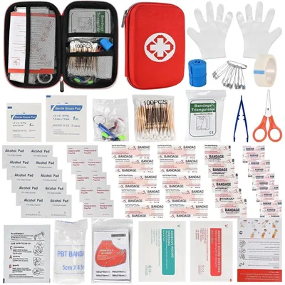 Immagine prodotto di Kit di pronto soccorso da 177 pezzi, kit compatto, borsa di sopravvivenza