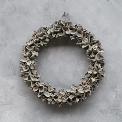 Produktbild von Kranz Baumwolle Pod - grey: D 30cm