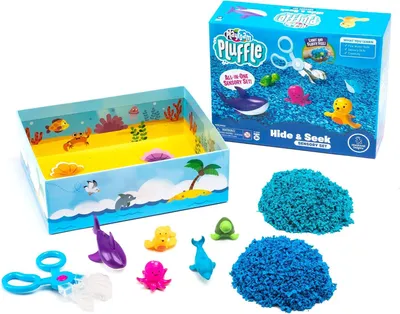 Zdjęcie produktu dla Zestaw edukacyjny Playfoam Pluffle "Chowanego i Szukania" – zestaw sensoryczny
