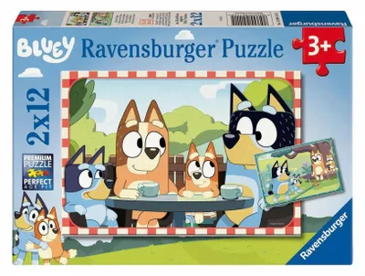 Image de Ravensburger Legpuzzel Bluey, 2x12pcs.