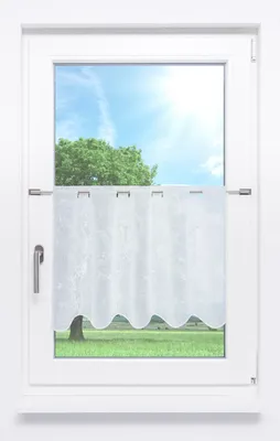 Produktbild von Scheibengardine von Lysel - Aurea  (Bx H) 165cm * 45cm weiß/Weiß