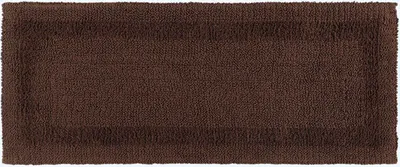Produktbild von HOMESCAPES Badläufer braun 40x100 cm aus 100% Baumwolle